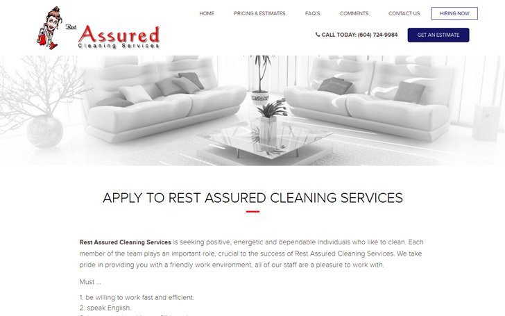 Rest Assured Cleaning Services